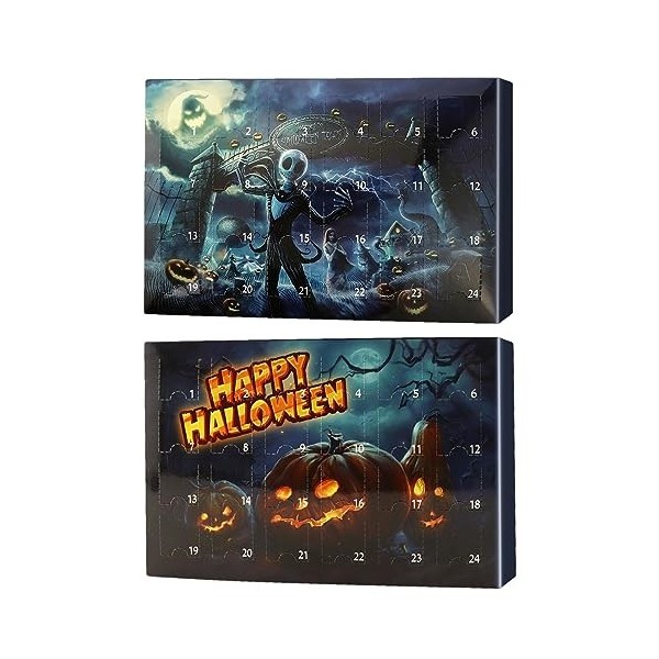 Calendrier De LHalloween 2023, Compte À Rebours DHalloween Avec 24 Figurines Dhorreur Jouets, Poupée DHalloween 2023, Cal