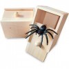 Original Cup® - Boite Surprise Araignée Spider Prank - Conçue 100% en Bois et Fabriquée à la Main - Idée Cadeau Drôle pour En