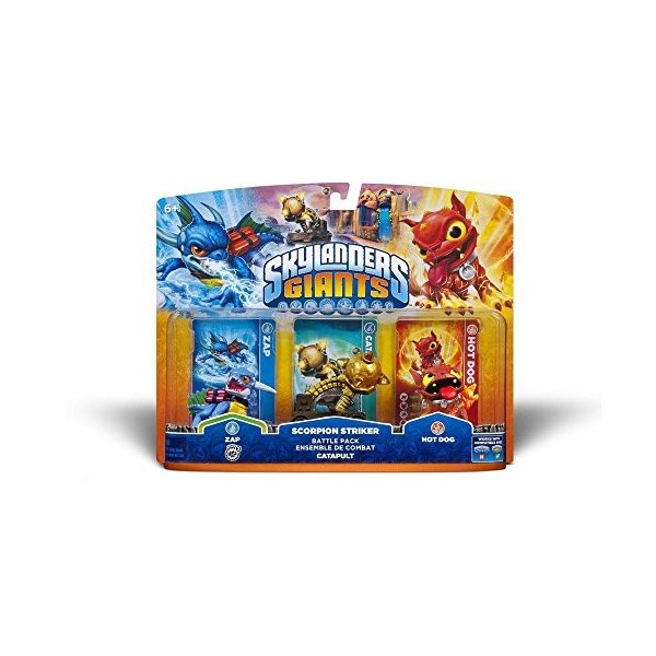 Figurine Skylanders : Giants - Zap + Scorpion Striker + Hot Dog