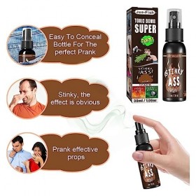 BAOSROY Puant Odeur Pet,Spray Puant Puissant,Spray Pet Liquide,Petit Liquide Puant,Farce Fart Sprays,Puant Fart Prank Spray,B