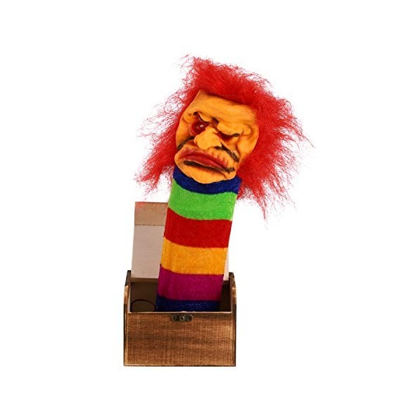 IBLUELOVER Halloween Prank Toy Bois Boîte Surprise Jouets Farces Fantômes en Tissu avec Voice Horrible Drôle Jouet Boite Effr