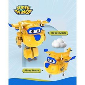 Super Wings Donnie 5 Transforming Character Easy Transformation Preschool Kids Gift Toys for 3+ Year Old Boy Girl