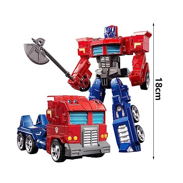 CBOSNF Transformers Jouets,Figurine daction Surdimensionnée Optimus Prime Transformez,Robot Voiture Déformée,Robot de Voitur