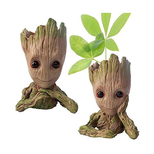 Hilloly 2 PCS Décoration Groot,Groot Ornements,Groot Fête à Thème Décoration,Groot Jouet à Collectionner,Groot Figurine,Groot