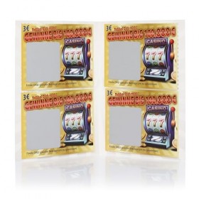 FunX Scherz Lot de 4 cartes à gratter pour adultes avec fausse victoire principale