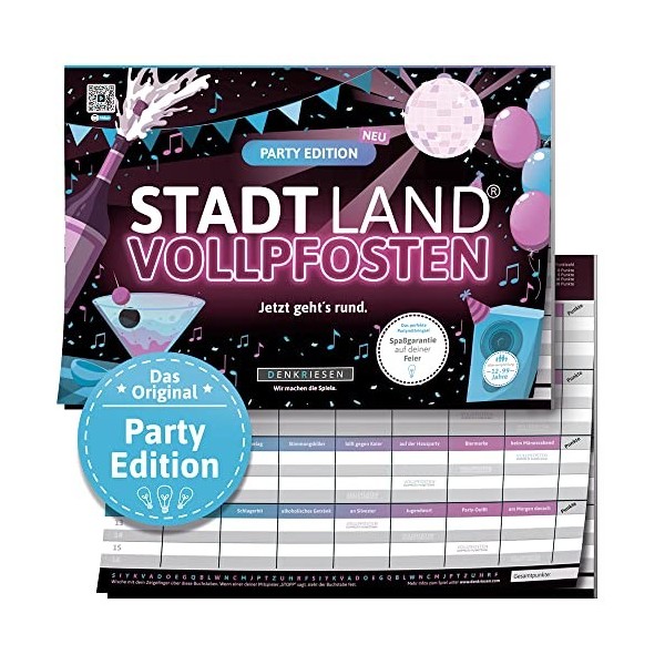 Stadt Land VOLLPFOSTEN® - Party Edition - Jetzt gehts rund.: Jetzt gehts rund.