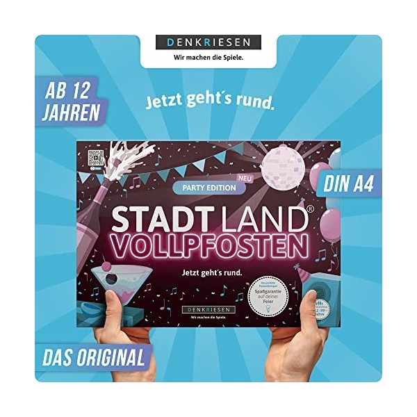 Stadt Land VOLLPFOSTEN® - Party Edition - Jetzt gehts rund.: Jetzt gehts rund.