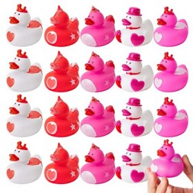 Haooryx Lot de 20 canards en caoutchouc pour la fête des mères,Motif licorne rose,Pour anniversaire de mariage, décoration de