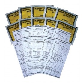 Lot de 10 faux tickets de stationnement avec véritables supports amusants farce