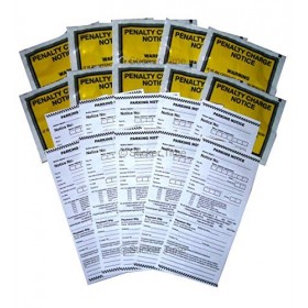 Lot de 10 faux tickets de stationnement avec véritables supports amusants farce