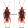 SIMUER 100 Pcs Cockroach Toy, Simulated Realistic Cockroach Halloween Novelty Joke Decoration for Kid’s Trick Decor