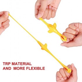 ORFINA Lot de 10 lance-pieds en caoutchouc extensible pour poulet, activités de Noël pour enfants jaune 