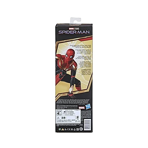 Marvel Spider-Man Titan Hero Series, figurine Iron Spider Costume super lance-toile de 30 cm inspirée du film de Spider-Man, 