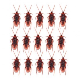 LUOEM Lot de 100 fausses cafards réalistes en plastique pour fête dHalloween