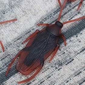 LUOEM Lot de 100 fausses cafards réalistes en plastique pour fête dHalloween