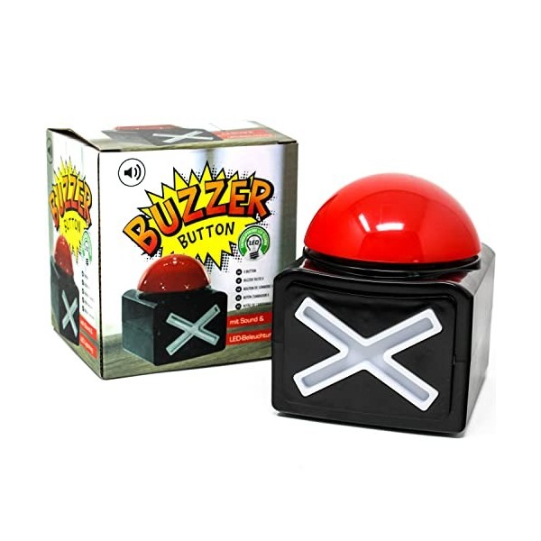 Buzzer Bouton "X" avec lumière et son