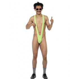 Smiffys Licenciado oficialmente Mankini de Borat, citron vert