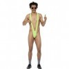 Smiffys Licenciado oficialmente Mankini de Borat, citron vert