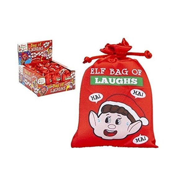 WPN Elfe Sac De Rires Électronique Riant Bruit , Noël Blague/ Nouveauté/ Gag Cadeaux, Chaussette de Noël Réservoir