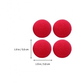 NUOBESTY Lot de 10 Nez de clown rouges drôles pour Noël Halloween