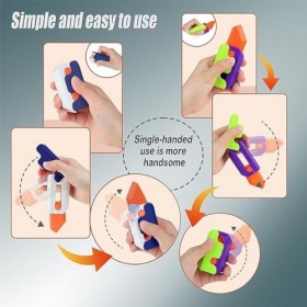 INGJIA Couteaux Rétractables 4 Pcs Poignards Disparaissants Jouet de Couteau à Lame en Plastique Faux Couteaux Accessoire Ast