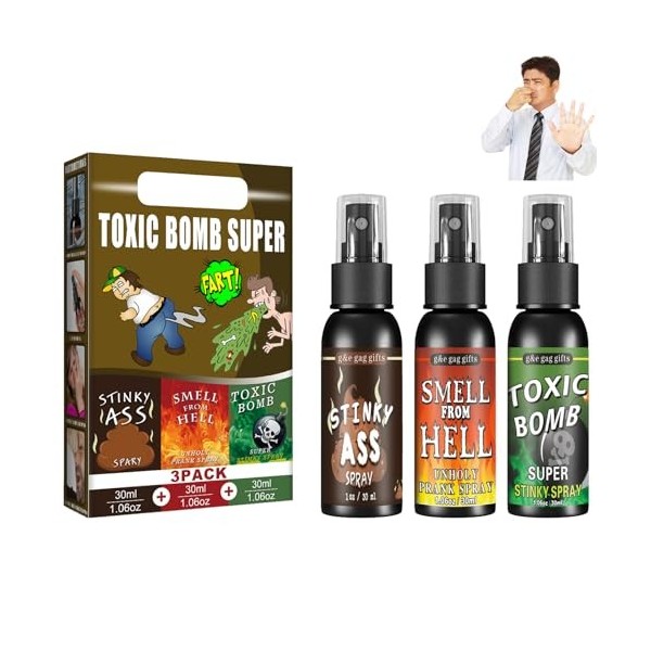 Strong Stink Spray,Puant Odeur Pet,Jouet Farce Fart,Nouveauté Liquide Puant Farce Fart Sprays,Farce Fart Sprays Blague Sprays