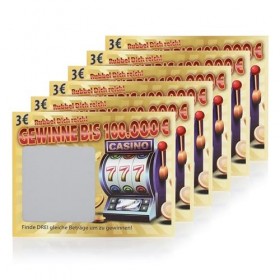 FunX Scherz Lot de 6 cartes à gratter pour adultes