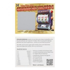 FunX Scherz Lot de 6 cartes à gratter pour adultes