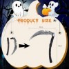 Ctxtqtdt Faucille Halloween 35cm, Faux Faucheuse dhalloween, Faucille Plastique Halloween Réutilisable, Simulation Faucille 