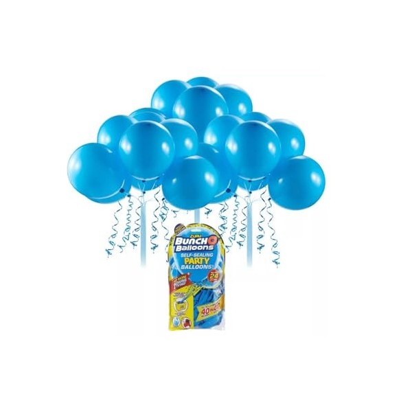 Zuru Lot de 24 recharges de ballons auto-adhésifs Bleu