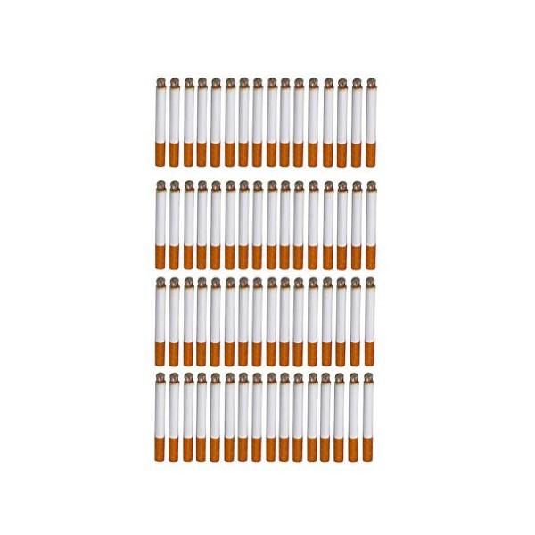 HEALLILY Lot de 60 fausses cigarettes, drôles et réalistes - Accessoire de fête