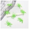 MeiYeAE Lot de 12 petites araignées en plastique réalistes - Décoration pour Halloween, fête, carnaval, Joke Supplies - 4 cm 