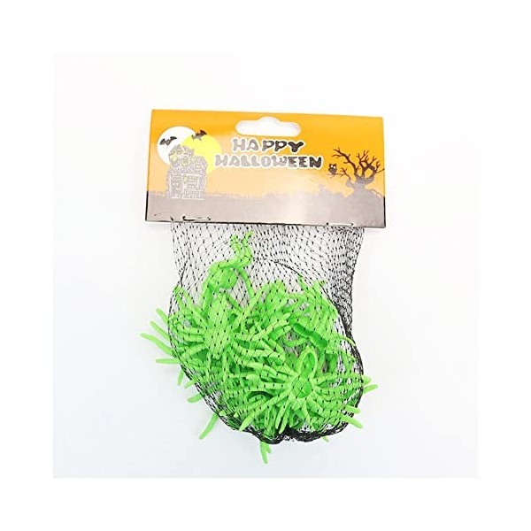 MeiYeAE Lot de 12 petites araignées en plastique réalistes - Décoration pour Halloween, fête, carnaval, Joke Supplies - 4 cm 