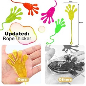 DERAYEE Lot de 72 mains collantes colorées pour enfants - Cadeau de fête