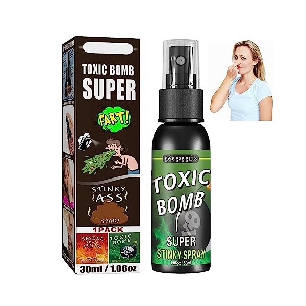 KOAHDE Spinky Spray,Strong Stinky Spray,Fart Stench Spray,Extrêmement puant, Puissant Liquid Fart,Drôle Puissant Ass Fart Spr