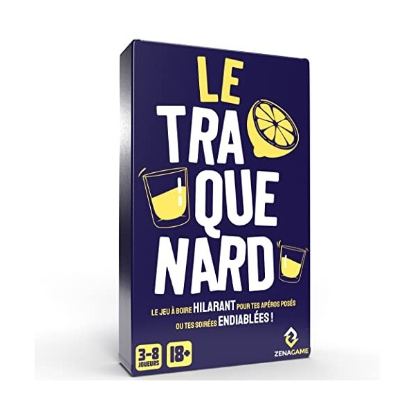 ZENAGAME Le Traquenard, Le Jeu Alcool de 300 Cartes Fun et Hilarantes pour tes Soirées Posées ou Endiablées - Jeux de Société