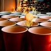 Cieex Jeux à Boire, Beer Pong Kit Comprend Tapis de Jeu Beer-Pong, Beer Pong Gobelets, Balles, Pack Complet Beer Pong Jeu de 