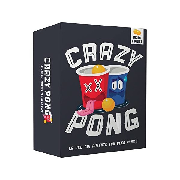 Original Beer Pong Kit Officiel | Pack Gobelets + Balles de Beer Pong | Qualité Premium | 22 Cups 11 Red & 11 Blue | 4 Ball