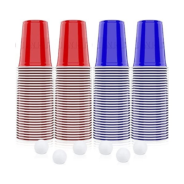 Original Small Pong Officiel | Mini Table Beer Pong en Bois | Qualité Premium | 1 Plateau Beer Pong en Bois | 2 Mini Lanceurs