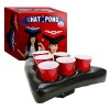 Original Small Pong Officiel | Mini Table Beer Pong en Bois | Qualité Premium | 1 Plateau Beer Pong en Bois | 2 Mini Lanceurs