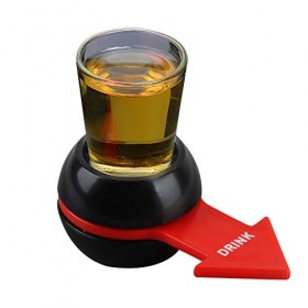 Taozoey Jeu à Boire Spin The Shot, Beer Shot Spinner, Spinner en Verre à Shot, Jeu de Boisson Amusant pour Fête, Réunion de F
