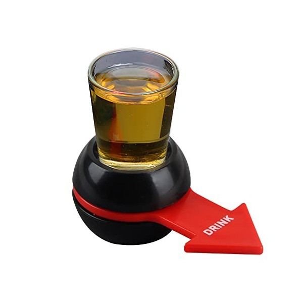 Taozoey Jeu à Boire Spin The Shot, Beer Shot Spinner, Spinner en Verre à Shot, Jeu de Boisson Amusant pour Fête, Réunion de F