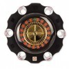 FiNeWaY Roulette électrique pour boire avec plateau tournant - Jeu de 6 jeux en verre - Casino pour adulte - Pour Noël, Nouve