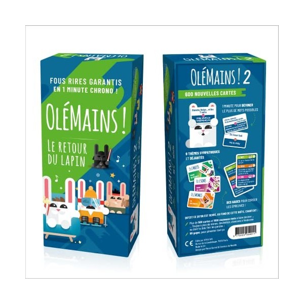 OLE MAINS ! | Jeu de société Familial et de soirée | Fous rires garantis Entre Adultes & Ados, Famille & Amis | 600 Cartes et