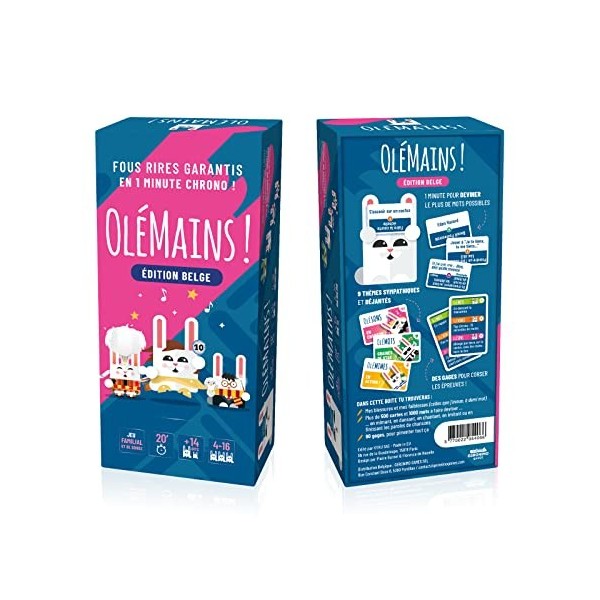 OLE MAINS ! | Jeu de société Familial et de soirée | Fous rires garantis Entre Adultes & Ados, Famille & Amis | 600 Cartes et