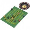 Wahou 32-G2-035 Jeu à boire Roulette Drinking game Noir rouge vert jaune et transparent Métal plastique et verre H7 x 31 x 31