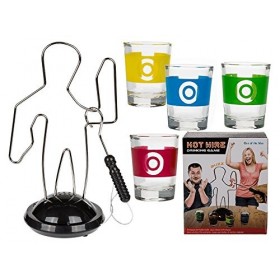 Out of the blue 79/3931 Jeu à Boire, Verre Transparent, 19 x 22,7 x 10 cm