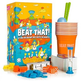 Beat That - Le Jeu Délirant des Défis Déjantés - dès 8 Ans - Coffret de 160 Défis à Relever en Famille ou Entre Amis - Jeu de