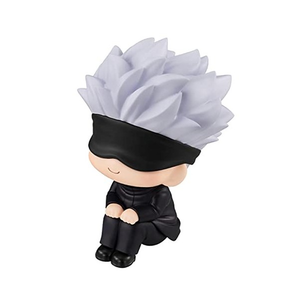 2 pièces/Ensemble Anime Jujutsu Kaisen Figurine Mignon Gojo Satoru Itadori Yuji Poupées PVC Modèle Action Figure Bureau Jouet