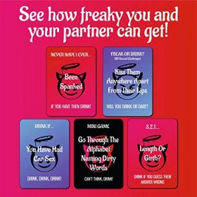 Freak Or Drink - Le jeu à boire le plus effrayant pour couple parfait pour les rendez-vous galants, les anniversaires et les 